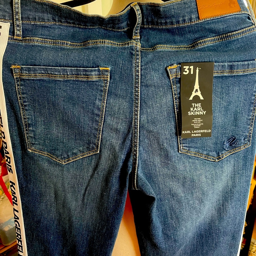 Karl Lagerfeld skinny denim jeans with logo KARL Lagerfeld Paris size 31 (12)